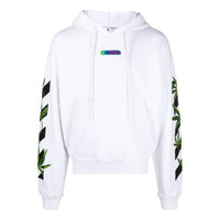 Men's Off-White Logo Printing Solid Color Long Sleeves White OMBB037S22FLE0100155