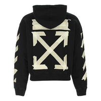 Off-White Tape Arrows Over Hoodie 'Black/Beige' OMBB037R20E300021048