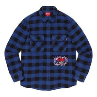 Supreme FW19 Week 11 1-800 Buffalo Plaid Shirt Royal Shirt 'Blue' SUP-FW19-1002