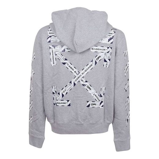 Off-White Alphabet Arrow Zipper light grey OMBE001S20E300030788