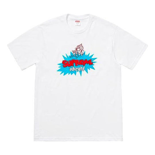 Supreme SS18 Ganesha Tee White Thailand Printing Short Sleeve Unisex SUP-SS18-502