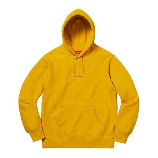 Supreme FW18 Trademark Hooded Sweatshirt 'Yelllow' SUP-FW18-305