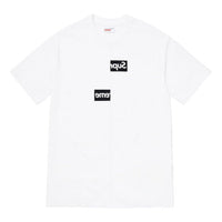 Supreme FW18 x COMME des GARCONS Shirt Split Box Logo Tee White Logo Tee SUP-FW18-399