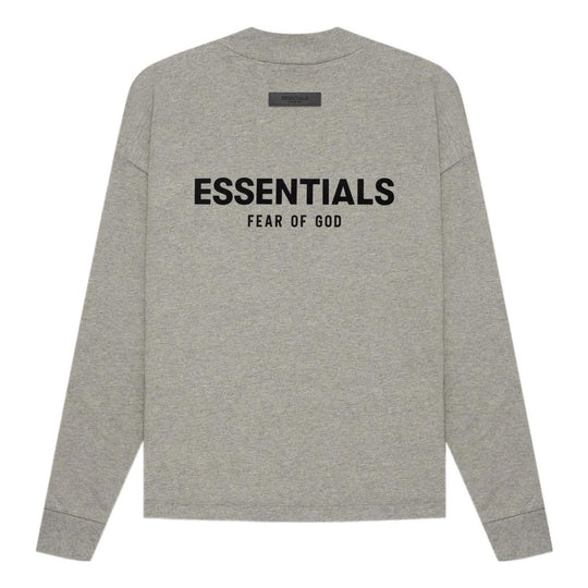 Fear of God Essentials SS22 Long Sleeve Tee Dark Oatmeal FOG-SS22-609