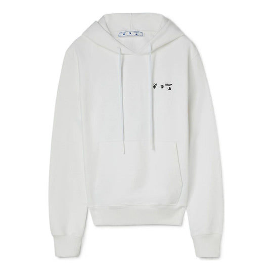 Off-White SS22 Solid Color Hooded Pullover Long Sleeves Unisex White OMBB097C99FLE0040110