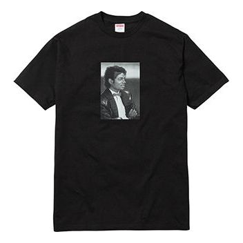 Supreme SS17 Michael Jackson Tee Black Printing Short Sleeve Unisex SUP-SS18-383