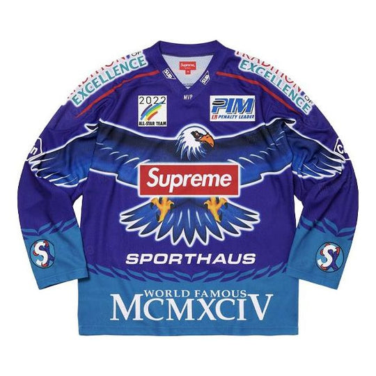 Supreme SS22 Week 4 Eagle Moto Jersey Logo Tee SUP-SS22-178