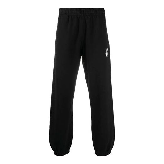 Off-White Men's SS21 Logo Sports Pants Black OMCH029R21FLE0011032