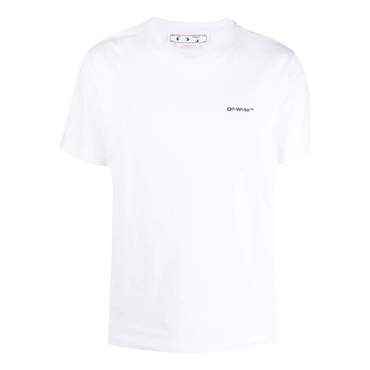 Off-White FW22 Round Neck T-Shirt 'White' OMAA027F22JER0160110