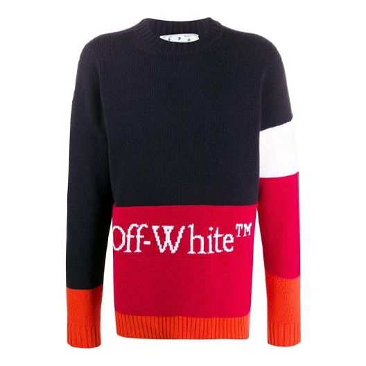 Men's Off-White Alphabet logo Knit OMHE048E20KNI0014525