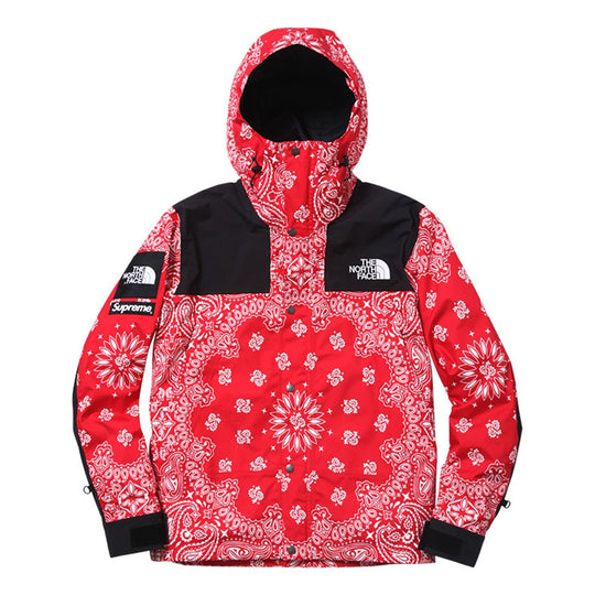 Supreme x The North Face Bandana Mountain Jacket Red SUP-FW14-637