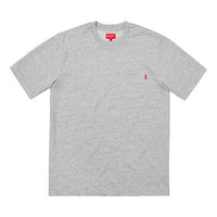 Supreme FW18 S/S Pocket Tee Heather Grey Short Sleeve Unisex Gray SUP-FW18-082