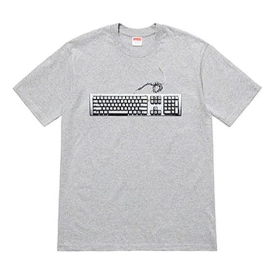 Supreme SS19 Keyboard HeatherGrey Tee SUP-SS19-755