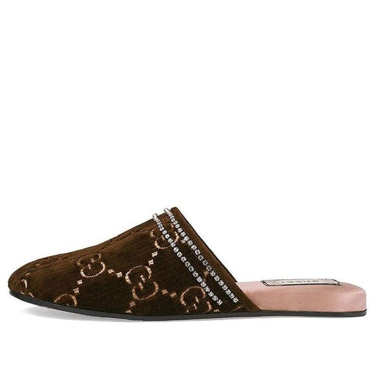 (WMNS) Gucci Double g Brown Slippers 512423-9JT70-2090