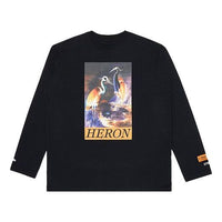 HERON PRESTON L/S animal Printing Long Sleeves Unisex Black HMAB016F20JER0021020