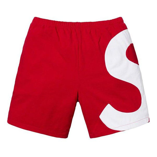 Supreme SS19 S Logo Short Side S logo Shorts Unisex Red SUP-SS19-10385