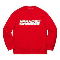 Supreme FW19 Week 3 Breed Crewneck Chest Logo Round Neck Unisex Red SUP-FW19-366