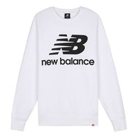 New Balance Essentials Stacked Logo Crew Sweatshirt 'White' AMT03560-WT