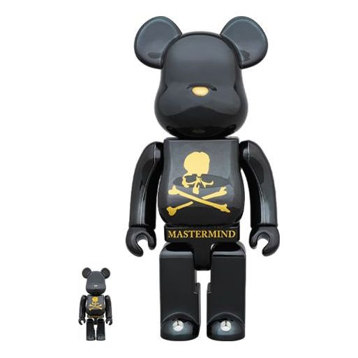 Mastermind x BE@RBRICK MMJ Mastermind JAPAN World Black 100%+400% BEARBRICK3525