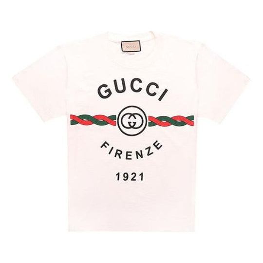 Gucci Firenze Print Tee 'White' 616036-XJD7T-9095