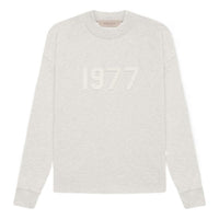 Fear of God Essentials SS22 Long Sleeve Tee Light Oatmeal 1977 FOG-SS22-238