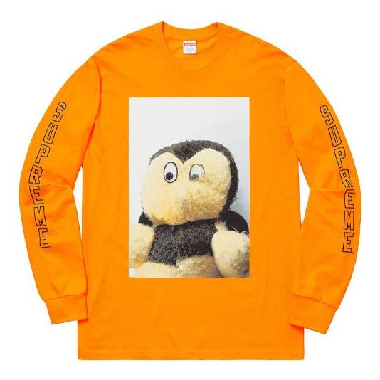 Supreme FW18 Mike Kelley AhhYouth LS Bright Orange Tee SUP-FW18-309