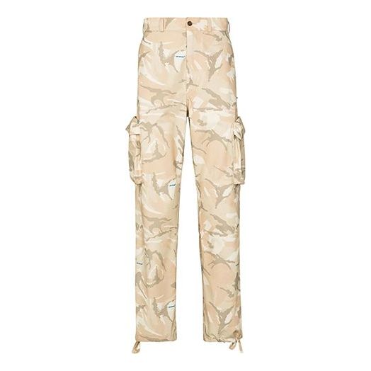 Off-White x Browns 50 Crossover Casual Camouflage Cargo Pants Creamy White OMCF012G20FAB001