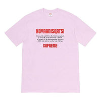 Supreme Week 17 Koyaanisqatsi Tee T SUP-FW20-380-PINK