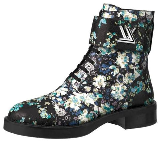 (WMNS) LOUIS VUITTON LV Wonderland Printing Small Cowhide Flat Blue Black 1A5LX7