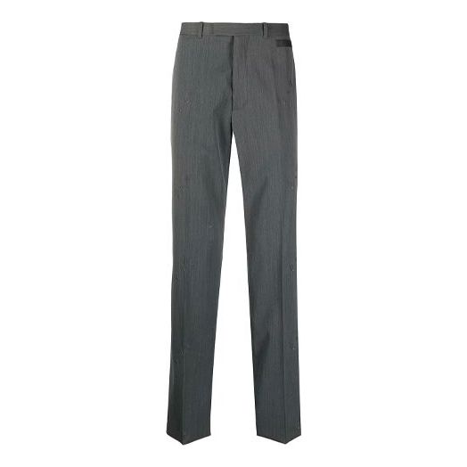 Men's Off-White SS21 Logo Gray Long Pants/Trousers OMCA173R21FAB0010808
