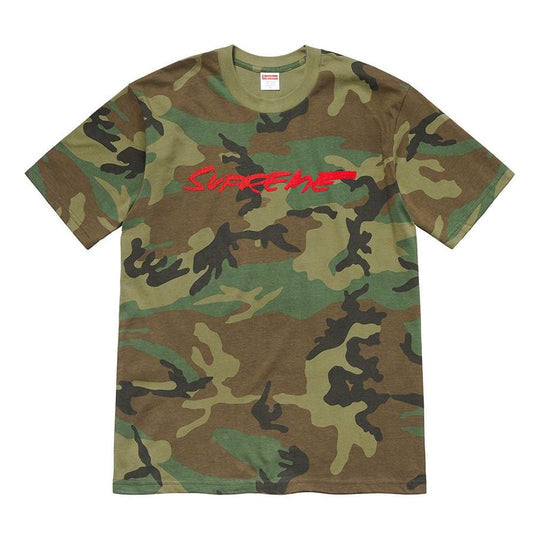 Supreme FW20 Week 1 Futura Logo Tee 'Black White Blue' SUP-FW20-003