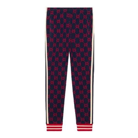 Gucci GG Jacquard Jogging Pant 'Red Blue' 496920-X9L13-4330