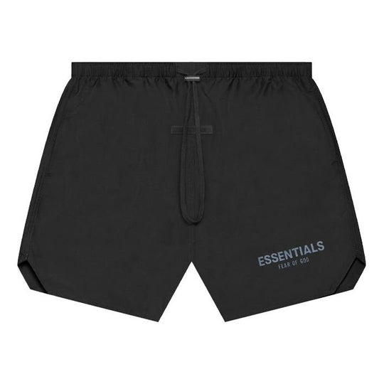 Fear of God Essentials SS21 Volley Shorts Stretch Limo Black FOG-SS21- •  SneakerSouqq