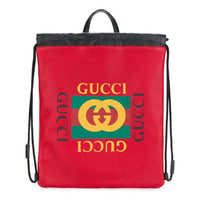 Gucci GG logo Flower-Print Backpack Men's Red 516639-0GDBT-6462