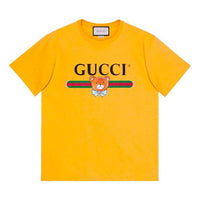 Kai x Gucci Crossover SS21 Loose Round Neck Short Sleeve Yellow 548334-XJDJH-7219