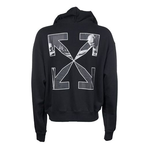 Off-White Caravaggio Arrow Over Hoodie 'Black/White' OMBB037F21FLE0101001