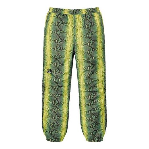 Supreme SS18 The North Face Snakeskin Taped Seam Pant Green SUP-SS18-387