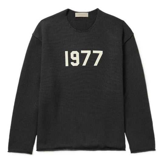 Fear of God Essentials SS22 Raw Edge Sweater Iron 1977 FOG-SS22-010