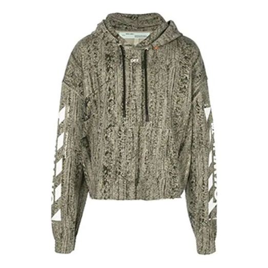 Off-White Diag Arrows Camo Logo Print Cotton OMBB049S190030249901