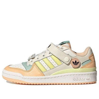 (WMNS) adidas originals Forum Low 'White Light Orange Cream Yellow Green' GW4427