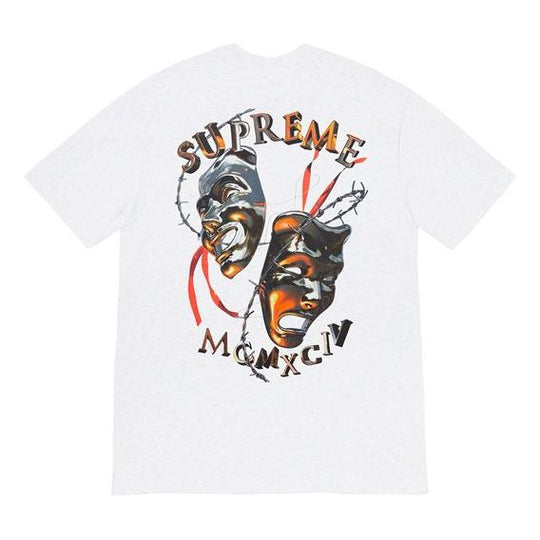 Supreme SS20 Week 1 Laugh Now Tee Thorns Smiling Face Printing Short Sleeve Unisex White SUP-SS20-286