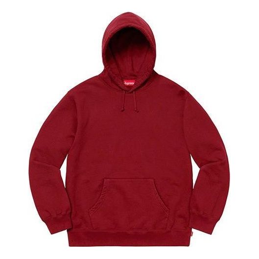 Supreme FW19 Week 12 Rhinestone Script Hooded Sweatshirt Cardinal 'Burgundy' SUP-FW19-1017