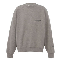 Fear of God Essentials FW21 Pullover Crewneck Dark Heather Oatmeal FOG-FW21-369