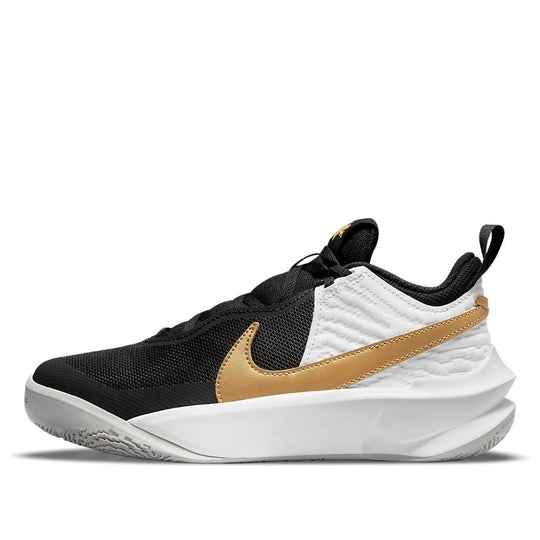 (GS) Nike Team Hustle D10 'Black Metallic Gold' CW6735-002