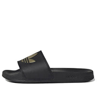 (WMNS) adidas Adilette Lite Slide 'Black Matte Gold' GZ6196