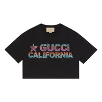 (WMNS) Gucci Jersey T-Shirt 'Black' 691843-XJEN6-1043