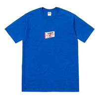 Supreme FW18 Ludens Tee Royal Cherry Candy Box Printing Short Sleeve Unisex Blue SUP-FW18-1155