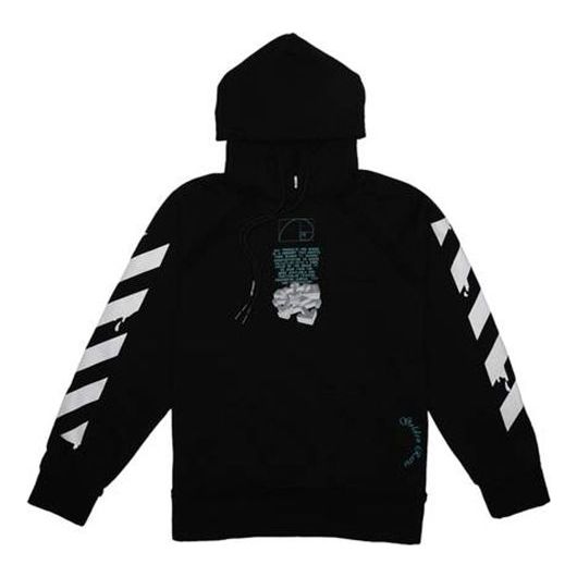 Off-White c/o virgil abloh men's black dripping arrows incompiuto OMBB057R20E300051001