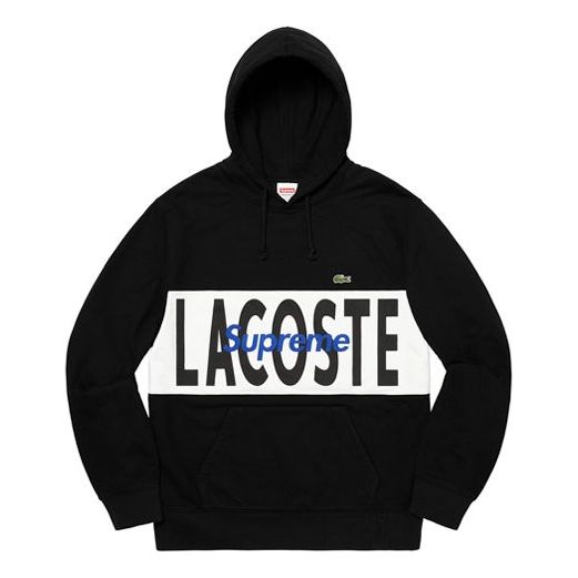 Supreme FW19 Week 5 x LACOSTE Panel Hooded Sweatshirt SUP-FW19-510