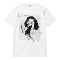 Supreme SS17 Sade Tee White Character Printing Short Sleeve Unisex SUP-SS17-09